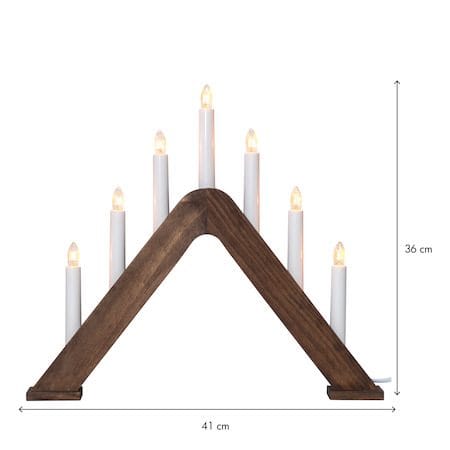 Jarve Ljusstake 41 cm - valnötsbrun - Inredning - Dekoration & inredningsdetaljer - Julpynt & juldekoration