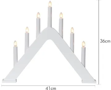 Jarve Ljusstake 41 cm - vit - Inredning - Dekoration & inredningsdetaljer - Julpynt & juldekoration