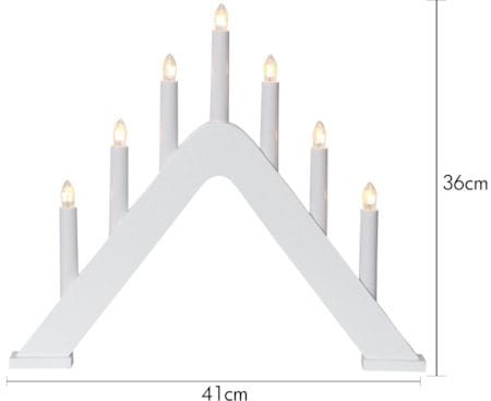Jarve Ljusstake 41 cm - vit - Inredning - Dekoration & inredningsdetaljer - Julpynt & juldekoration