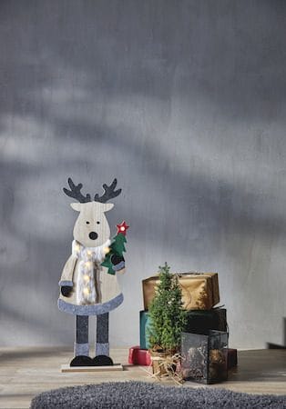 Juldekoration Billy ren 80 cm - Grå / Beige / Grön - Inredning - Dekoration & inredningsdetaljer - Julpynt & juldekoration