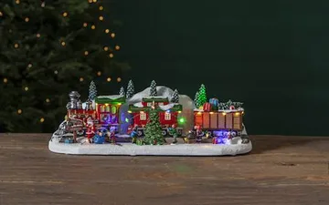Juldekoration Largeville tåg 47x16 cm - Flerfärgad - Inredning - Dekoration & inredningsdetaljer - Julpynt & juldekoration