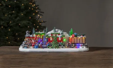 Juldekoration Largeville tåg 47x16 cm - Flerfärgad - Inredning - Dekoration & inredningsdetaljer - Julpynt & juldekoration