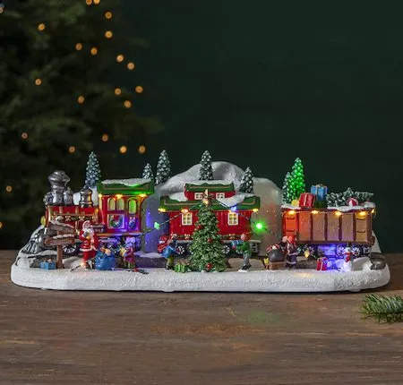 Juldekoration Largeville tåg 47x16 cm - Flerfärgad - Inredning - Dekoration & inredningsdetaljer - Julpynt & juldekoration