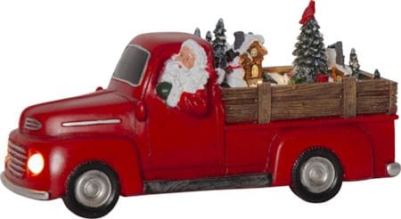 Juldekoration Merryville Tomte med Pickup 28,5x14 cm - Flerfärgad - Inredning - Dekoration & inredningsdetaljer - Julpynt & juldekoration