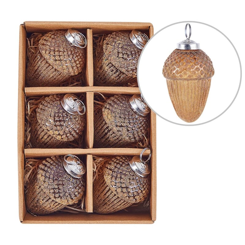 Julgranskula Ambre Set med 6