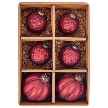 Julgranskula Argentin Set med 6 - Röd - Inredning - Dekoration & inredningsdetaljer - Julpynt & juldekoration