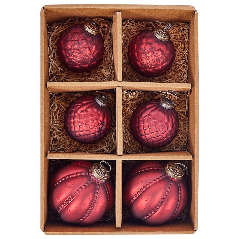 Julgranskula Argentin Set med 6 - Röd - Inredning - Dekoration & inredningsdetaljer - Julpynt & juldekoration