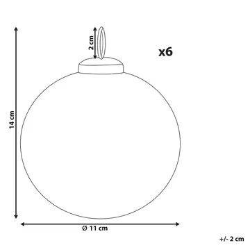 Julgranskula Astral Set med 6 - Inredning - Dekoration & inredningsdetaljer - Julpynt & juldekoration - Julgranspynt