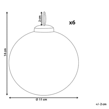 Julgranskula Astral Set med 6 - Inredning - Dekoration & inredningsdetaljer - Julpynt & juldekoration - Julgranspynt