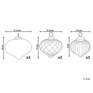 Julgranskula Astrale Set med 6 - Inredning - Dekoration & inredningsdetaljer - Julpynt & juldekoration