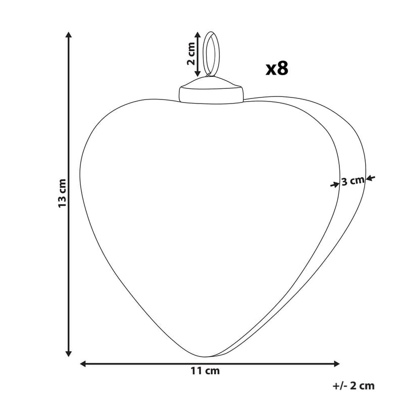 Julgranskula Feriable Set med 8 - Grå, Guld, Silver - Inredning - Dekoration & inredningsdetaljer - Julpynt & juldekoration