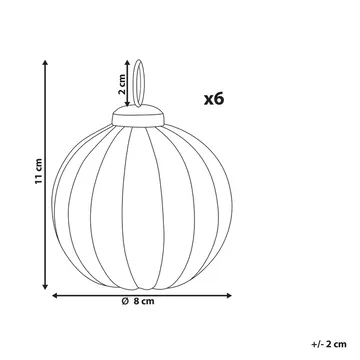 Julgranskula Ivoire Set med 6 - Inredning - Dekoration & inredningsdetaljer - Julpynt & juldekoration - Julgranspynt