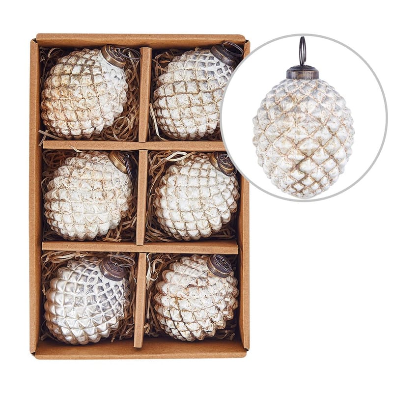 Julgranskula Laiton Set med 6