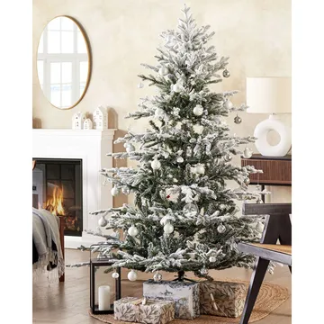 Brisco Snöig Plastgran 180 cm - Vit/Grön - Inredning - Dekoration & inredningsdetaljer - Julpynt & juldekoration - Plastgran