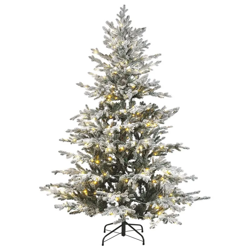 Brisco Snöig Plastgran 180 cm med Belysning - Vit/Grön - Inredning - Dekoration & inredningsdetaljer - Julpynt & juldekoration - Plastgran