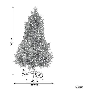 Denali Plastgran 240 cm - Grön/Röd/Vit - Inredning - Dekoration & inredningsdetaljer - Julpynt & juldekoration - Plastgran