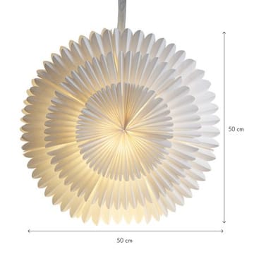 Frost Pappersstjärna belysning 50 cm - vit - Inredning - Dekoration & inredningsdetaljer - Julpynt & juldekoration - Julgranspynt