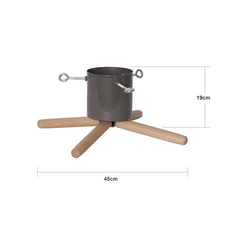 Granig Julgransfot 45 cm - mullvad och naturträ - Inredning - Dekoration & inredningsdetaljer - Julpynt & juldekoration