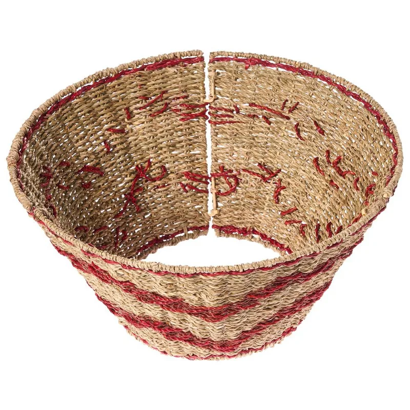 Julgranskrage Hiver - Naturlig, Röd 43x43x24 cm - Inredning - Dekoration & inredningsdetaljer - Julpynt & juldekoration