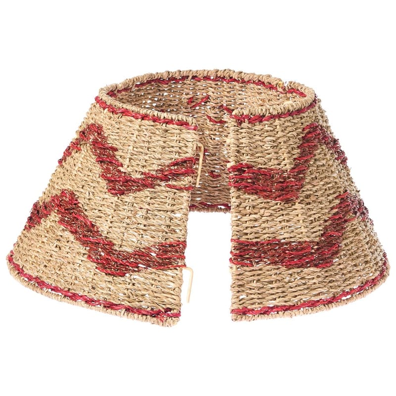 Julgranskrage Hiver - Naturlig, Röd 43x43x24 cm - Inredning - Dekoration & inredningsdetaljer - Julpynt & juldekoration