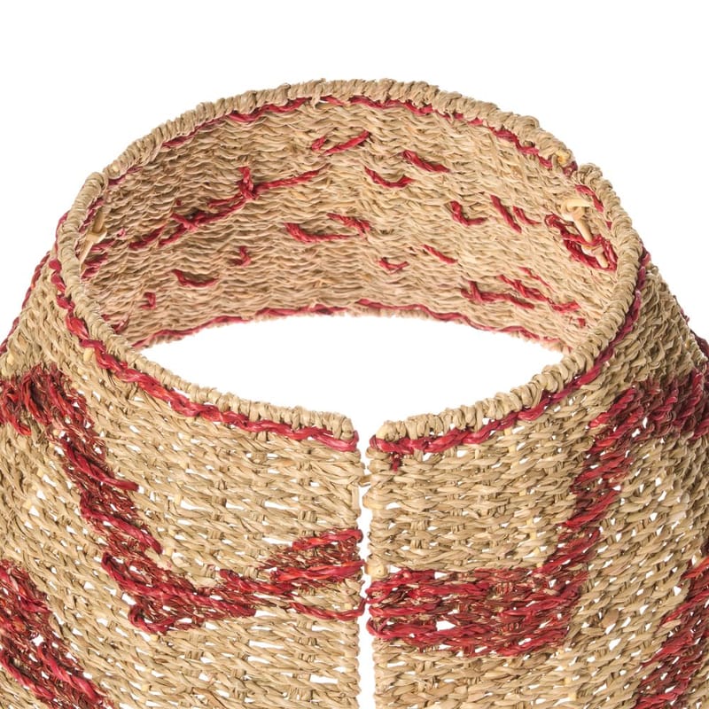 Julgranskrage Hiver - Naturlig, Röd 43x43x24 cm - Inredning - Dekoration & inredningsdetaljer - Julpynt & juldekoration