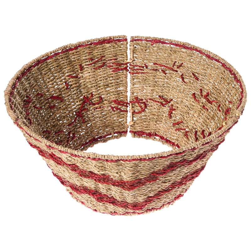 Julgranskrage Hiver - Naturlig, Röd 51x51x24 cm - Inredning - Dekoration & inredningsdetaljer - Julpynt & juldekoration