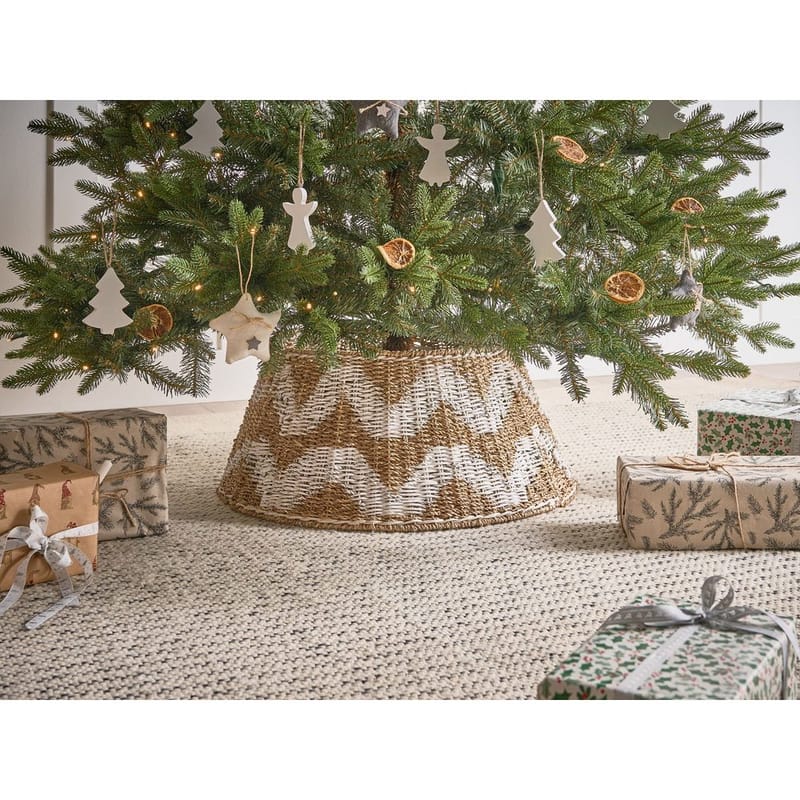 Julgranskrage Hiver - Naturlig, Vit 60x60x29 cm - Inredning - Dekoration & inredningsdetaljer - Julpynt & juldekoration