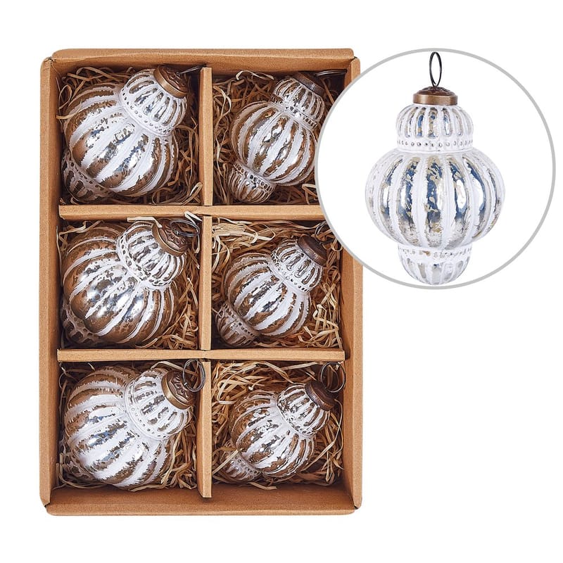 Julgranskula Cremeux Set med 6