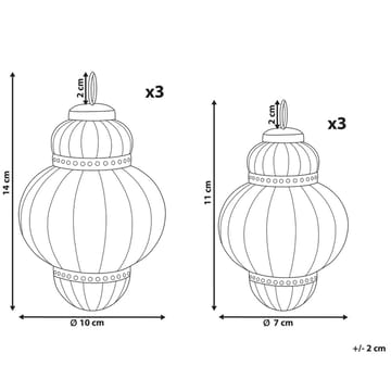 Julgranskula Cremeux Set med 6 - Inredning - Dekoration & inredningsdetaljer - Julpynt & juldekoration - Julgranspynt