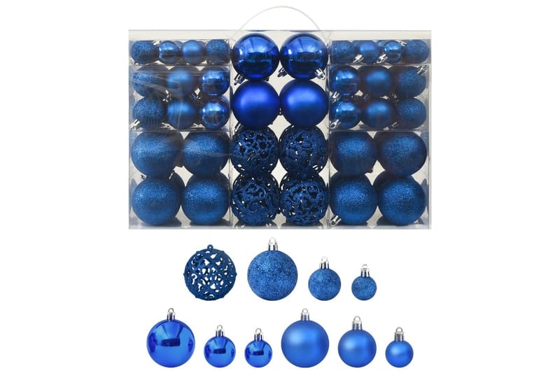 Julgranskulor 100 st blå - Blå - Julgranspynt - Julpynt & juldekoration