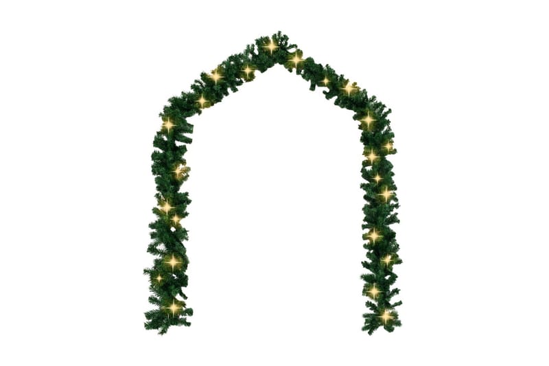 Julkrans med LED-lampor 10 m - Julpynt & juldekoration - Julkrans