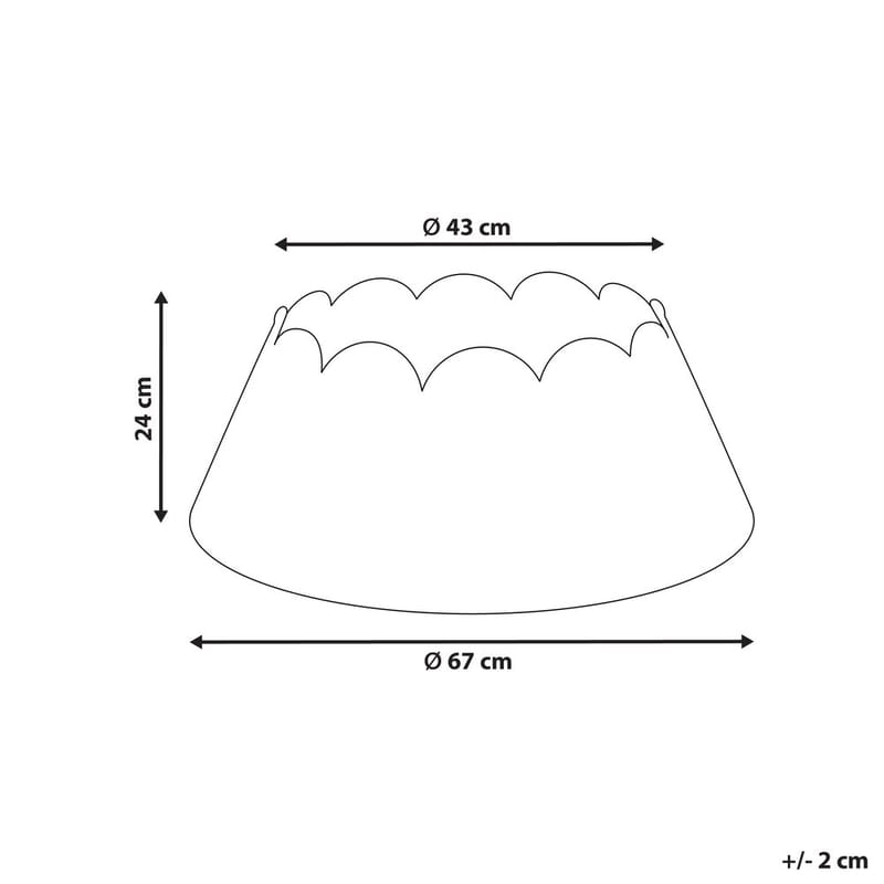 Julgranskrage Givre - Inredning - Dekoration & inredningsdetaljer - Julpynt & juldekoration - Jultextil - Julgransmatta