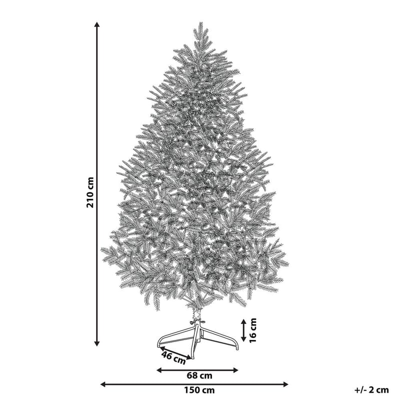 Konstgjord Julgran Farnham - Blå 150x150x210 cm - Inredning - Dekoration & inredningsdetaljer - Julpynt & juldekoration - Plastgran