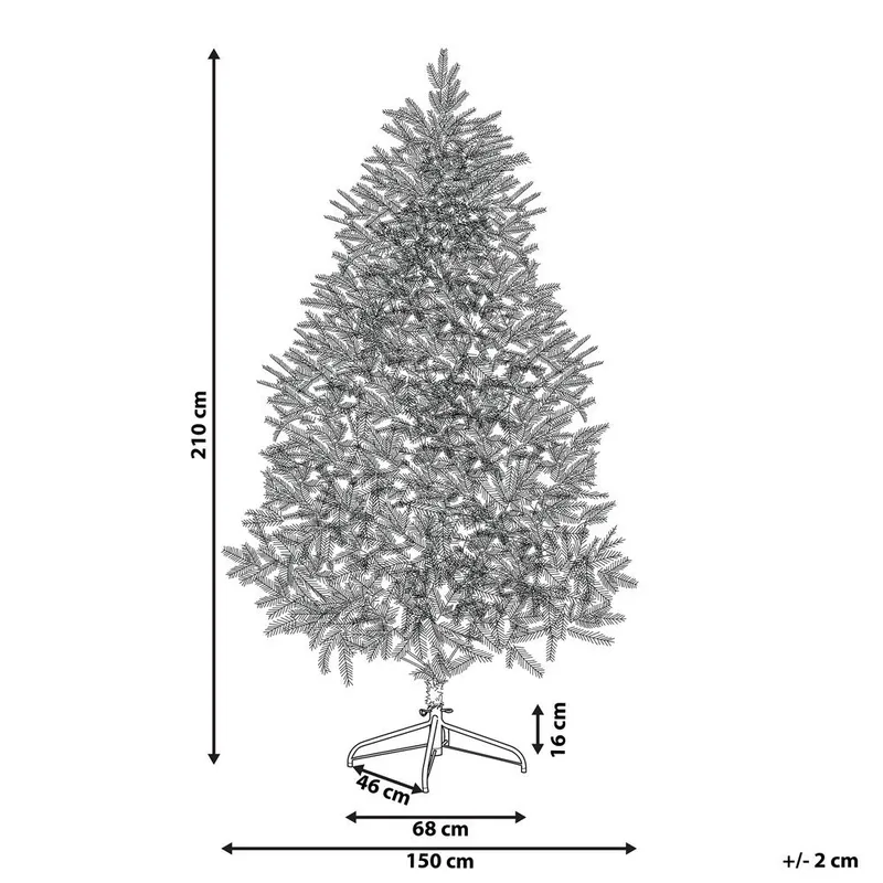 Konstgjord Julgran Farnham - Blå 150x150x210 cm - Inredning - Dekoration & inredningsdetaljer - Julpynt & juldekoration - Plastgran