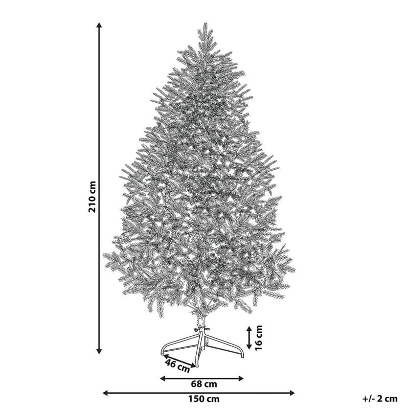 Konstgjord Julgran Farnham - Blå 150x150x210 cm - Inredning - Dekoration & inredningsdetaljer - Julpynt & juldekoration - Plastgran