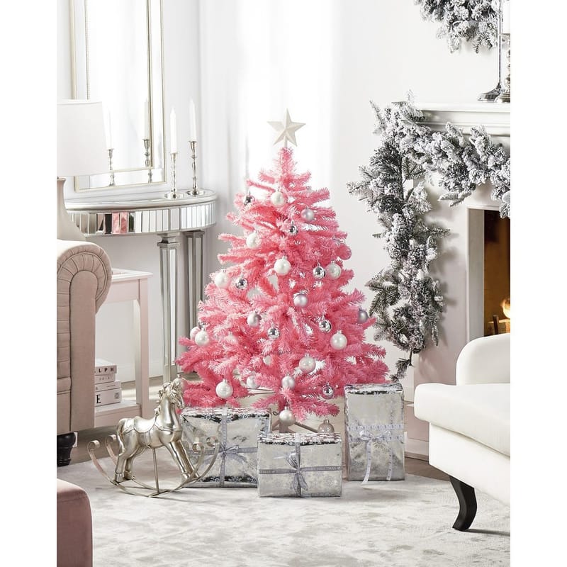 Konstgjord Julgran Farnham - Rosa 100x100x120 cm - Inredning - Dekoration & inredningsdetaljer - Julpynt & juldekoration - Plastgran