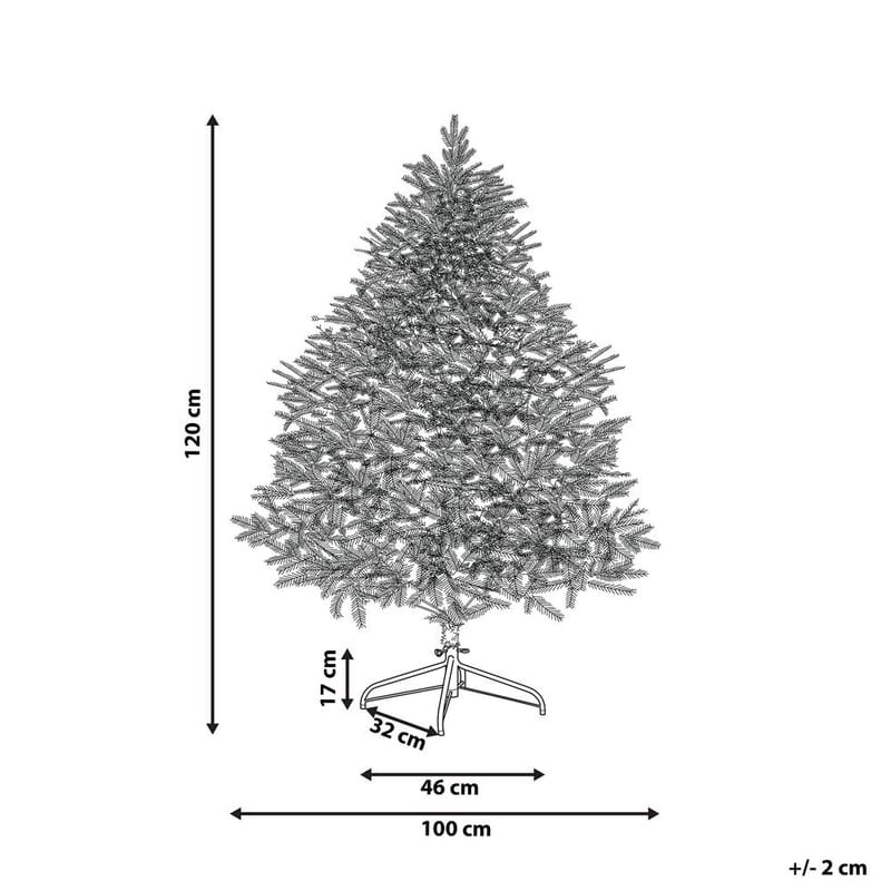 Konstgjord Julgran Farnham - Rosa 100x100x120 cm - Inredning - Dekoration & inredningsdetaljer - Julpynt & juldekoration - Plastgran