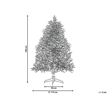 Konstgjord Snöig Julgran Brisco - 115x115x180 cm - Inredning - Dekoration & inredningsdetaljer - Julpynt & juldekoration - Plastgran
