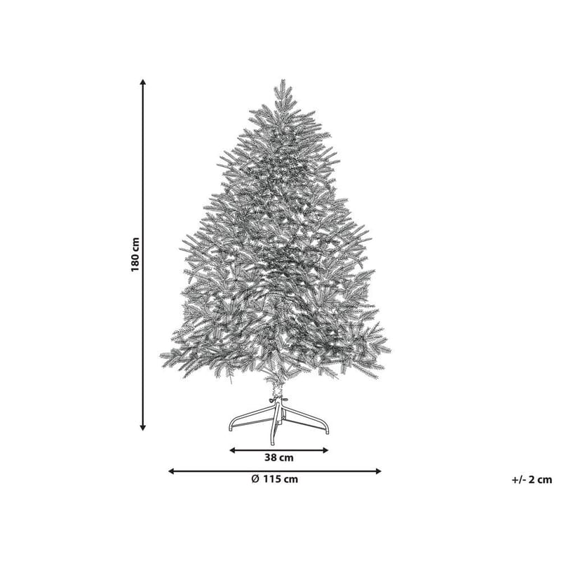 Konstgjord Snöig Julgran Brisco - 115x115x180 cm - Inredning - Dekoration & inredningsdetaljer - Julpynt & juldekoration - Plastgran