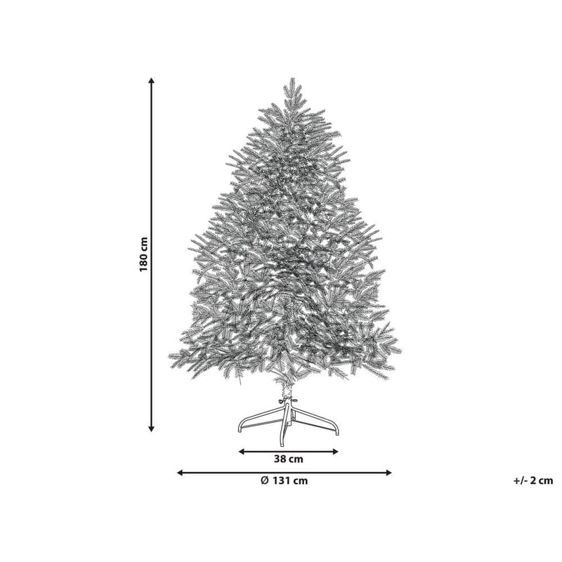 Konstgjord Snöig Julgran Brisco - 131x115x180 cm - Inredning - Dekoration & inredningsdetaljer - Julpynt & juldekoration - Plastgran