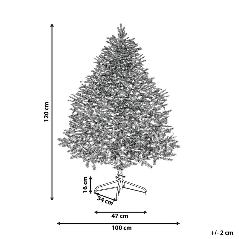 Konstgjord Snöig Julgran Masala - 100x100x120 cm - Inredning - Dekoration & inredningsdetaljer - Julpynt & juldekoration - Plastgran