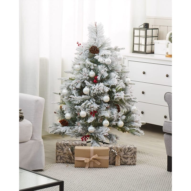 Masala Liten Snöig Plastgran 120 cm - Vit/Grön - Inredning - Dekoration & inredningsdetaljer - Julpynt & juldekoration - Plastgran