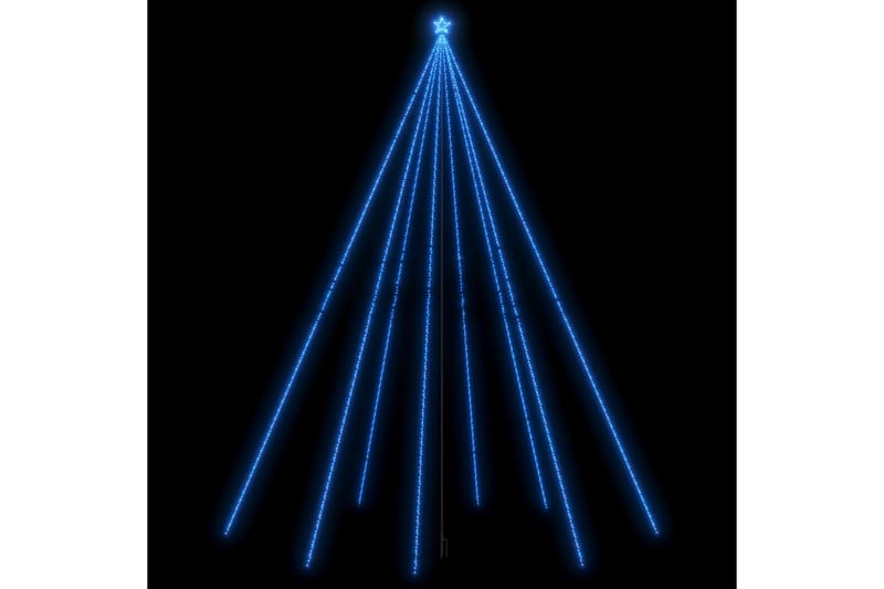 Julgransbelysning inomhus/utomhus 1300 LEDs blå 8 m - Blå - Plastgran