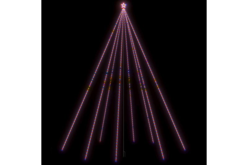 Julgransbelysning inomhus/utomhus 1300 LEDs färgglad 8 m - Flerfärgad - Plastgran
