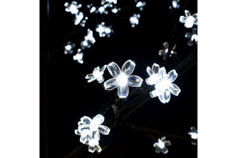 Plastgran 2000 LED körsbärsblommor kallvitt ljus 500 cm - Svart - Plastgran