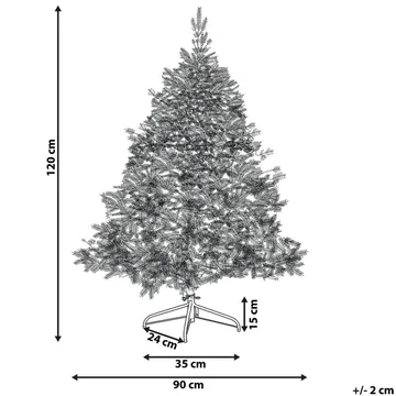 Tomichi Liten Snöig Plastgran 120 cm - Vit/Svart/Grön - Inredning - Dekoration & inredningsdetaljer - Julpynt & juldekoration - Plastgran