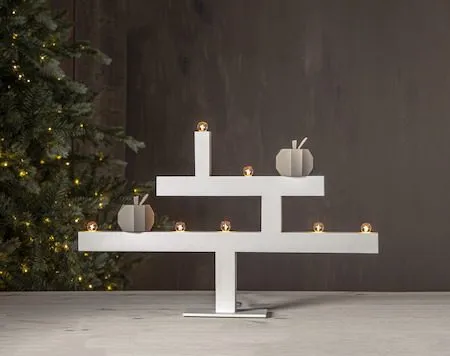 Kivik Stor Adventsljusstake 62 cm - Ljusstake i Trä - Vit - Inredning - Dekoration & inredningsdetaljer - Julpynt & juldekoration