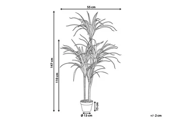 Berden Konstgjord Krukväxt 147 cm Dracaena anita - Grön - Inredning - Dekoration & inredningsdetaljer - Konstväxt & plastblommor