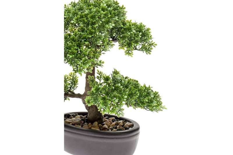 Emerald Konstväxt bonsaiträd fikus mini grön 32 cm 420002 - Konstväxt & plastblommor - Blomsterdekoration