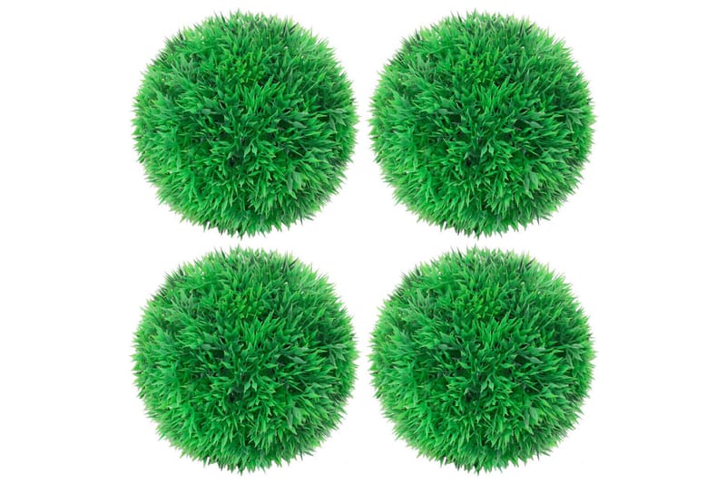 Konstgjorda buxbombollar 4 st 12 cm - Grön - Konstväxt & plastblommor - Blomsterdekoration